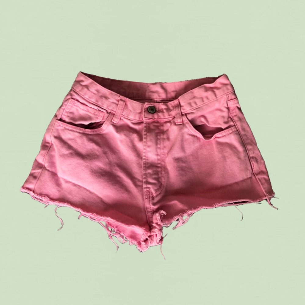 brandy melville bubblegum pink charlotte shorts